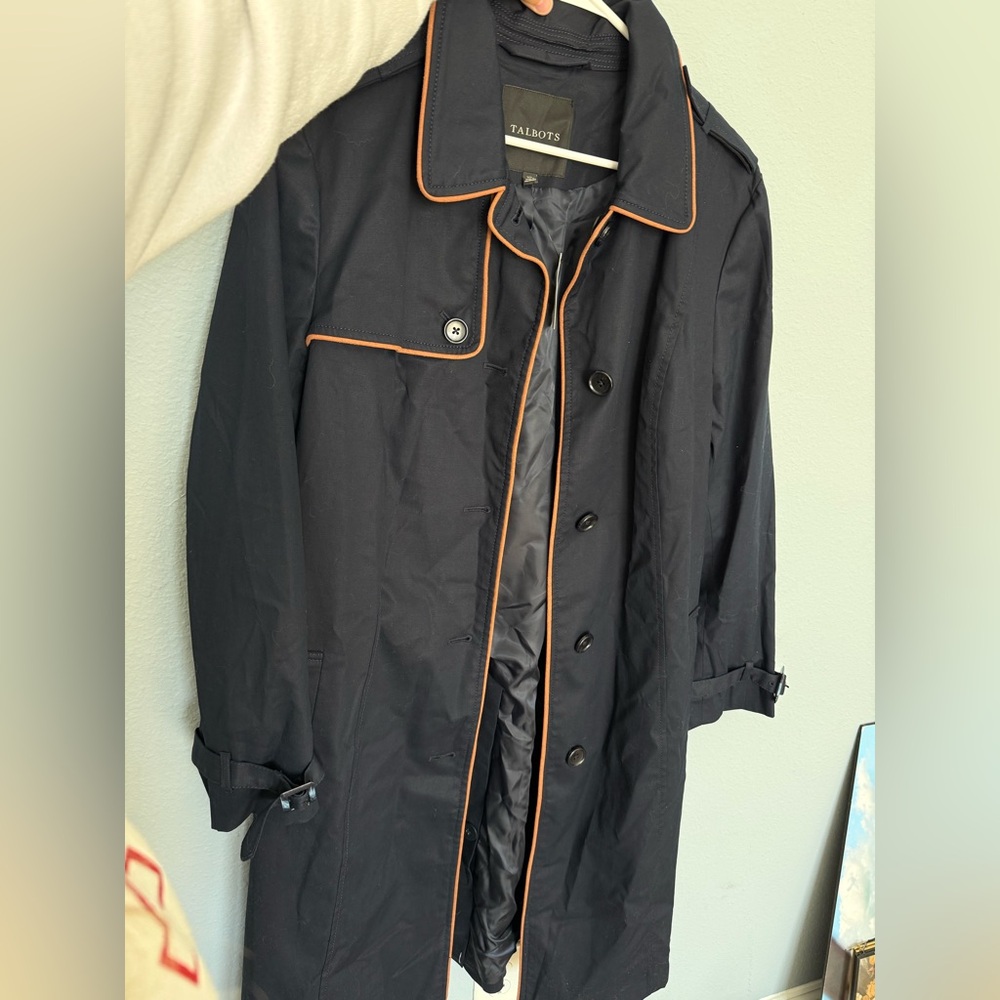 Talbots Women’s Navy Trench Coat
